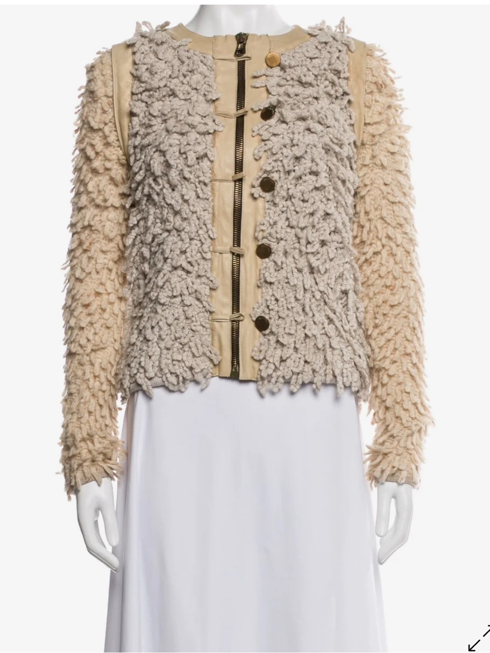 Rag & Bone Brent Zip Jacket with Gold Zipper